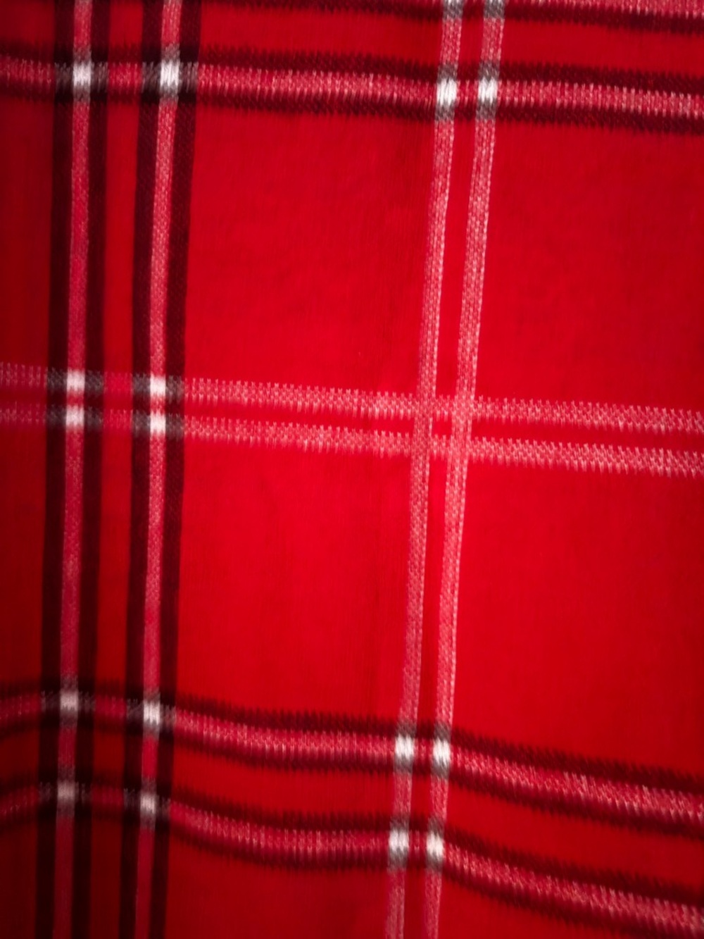 Tahari Red Plaid Turtleneck Sweater - Picture 3 of 5